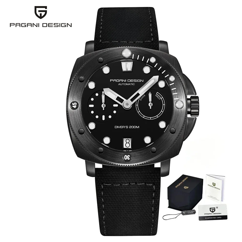 PAGANI DESIGN New 41mm Men's Automatic Mechanical Watch CAL. 2C22 Sapphire Glass Waterproof 200M Diving Reloj Hombre