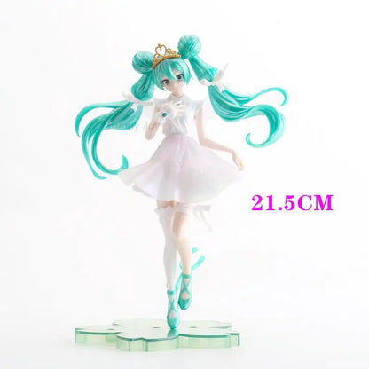 Anime Figure Wedding Dress Action Figures Kawaii Swimsuit Vocaloid PVC Collectible Model Toys Girl Gift