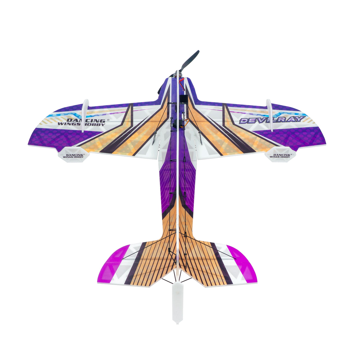 AEO New Arrival EA03 Devil Ray 800mm Wingspan 3D/4D Aerobatic Foam RC Airplane, 210g Lightweight KT Board Plane for Stunt Flying