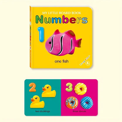 Colorful patterned card book, interactive sensory development gift, bright colors enhance early reading education