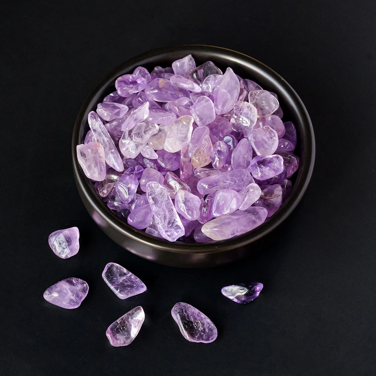 100g Natural Dreamy Amethyst Crushed Stones Brazilian Amethyst Cleansing Stones Mini Landscape Fish Tank Home Office Decoration