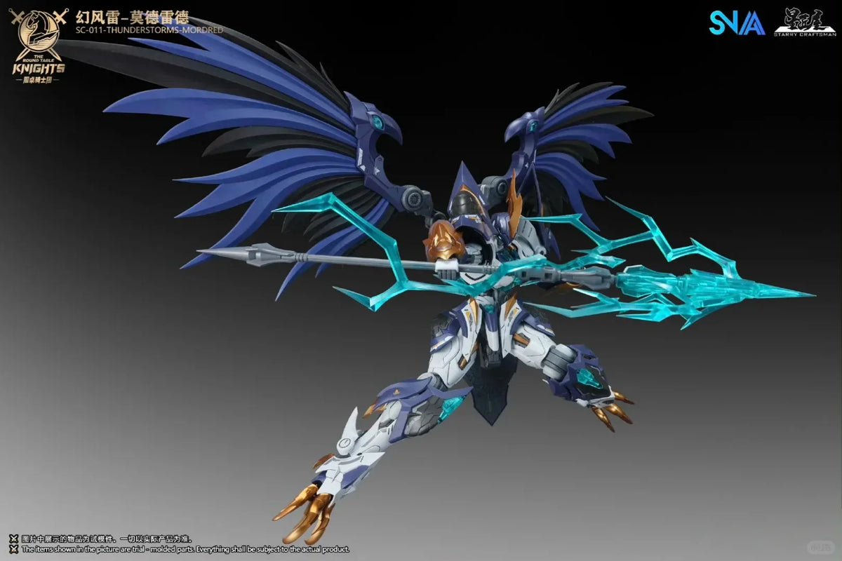 In Stock Thunderstorms Mordred The Round Table Knights SNAA SC-011 1/144 Plastic Assembly Model Kit Robot Figures Gifts