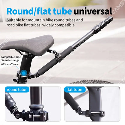 Camsteer Bicycle Backseat Mount 3rd Person View GoPro 13 12 Camera Brackets for Insta360 X6 X5 AcePro DJI Osmo360 Action 6 5Pro