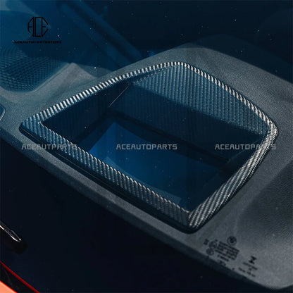 Dry Carbon Fiber Head Up Display Trim Cover For BMW M2 G87 M3 G80 M4 G82 G20 G22