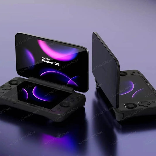 AYANEO Pocket DS Game Console G3X Gen2 Dual Screen Flip Game Machine Android Handheld Console Portable 1080P OLED Screen 8000mAh