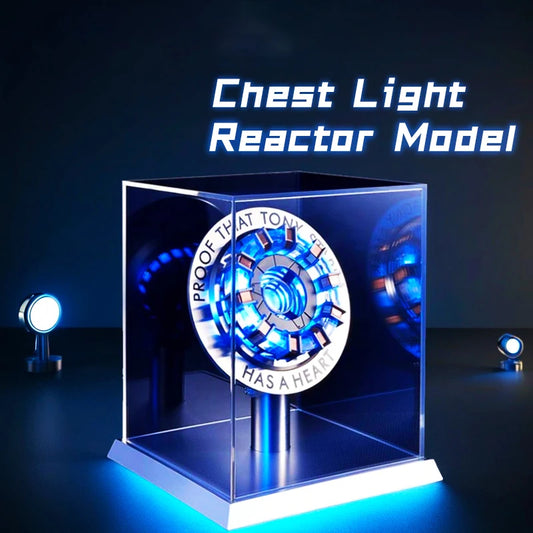 New Sale: Man Mk1 and Mk2 Arc Reactors Tony Stark's Heart of Mark Armor Avengers Figures with LED Lights 1:1 Chest Lamp Toy EDC
