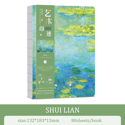 A5 Notebook Ukiyoe & Famous Painting Series Cover,80sheets/Book Writing Diary Recording Life Office Study Note Supplies CS-058