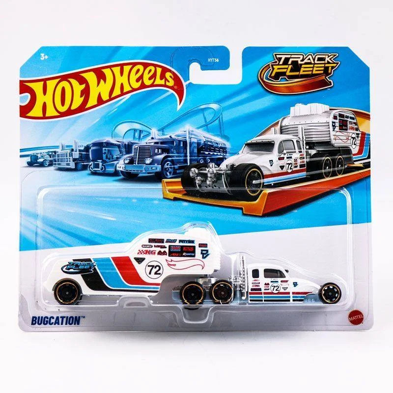 New Hot Wheels Transformers HYT56 Transformerstrack Fleet Optimus Prime Ultra Magnus Volvo 240 Drift 1/64diecast Car Model Toys