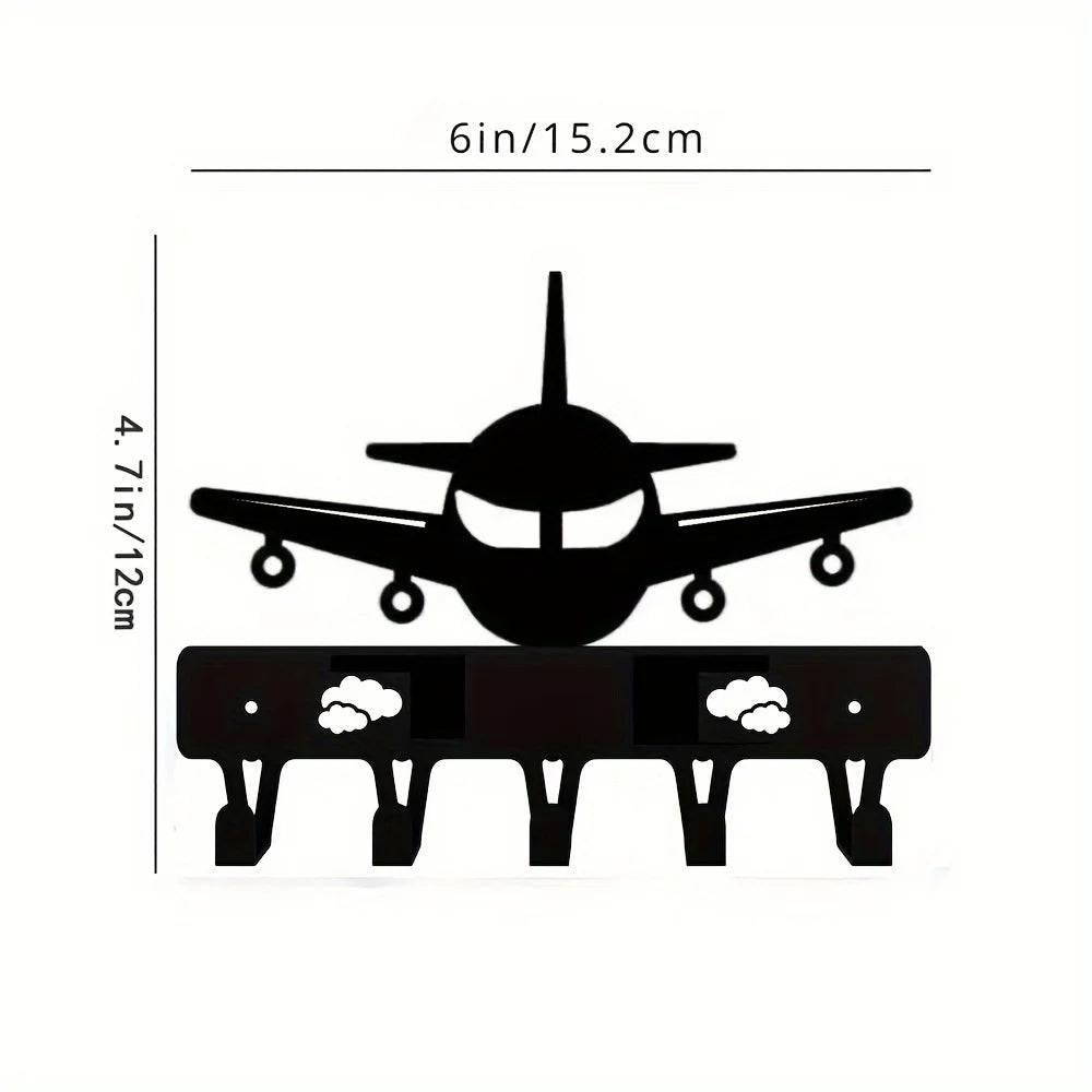 Black Racing Car Metal Wall Art Key Holder, Waterproof Rustproof Heavy Duty for Home Garage Decor Gift