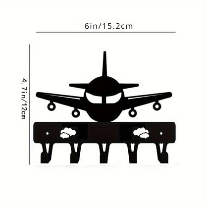 Black Racing Car Metal Wall Art Key Holder, Waterproof Rustproof Heavy Duty for Home Garage Decor Gift