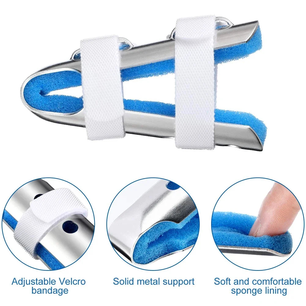 1Pc Finger Splint, Finger Support Brace Stabilizer for Broken Fingers Straightening Arthritis Knuckle Immobilization