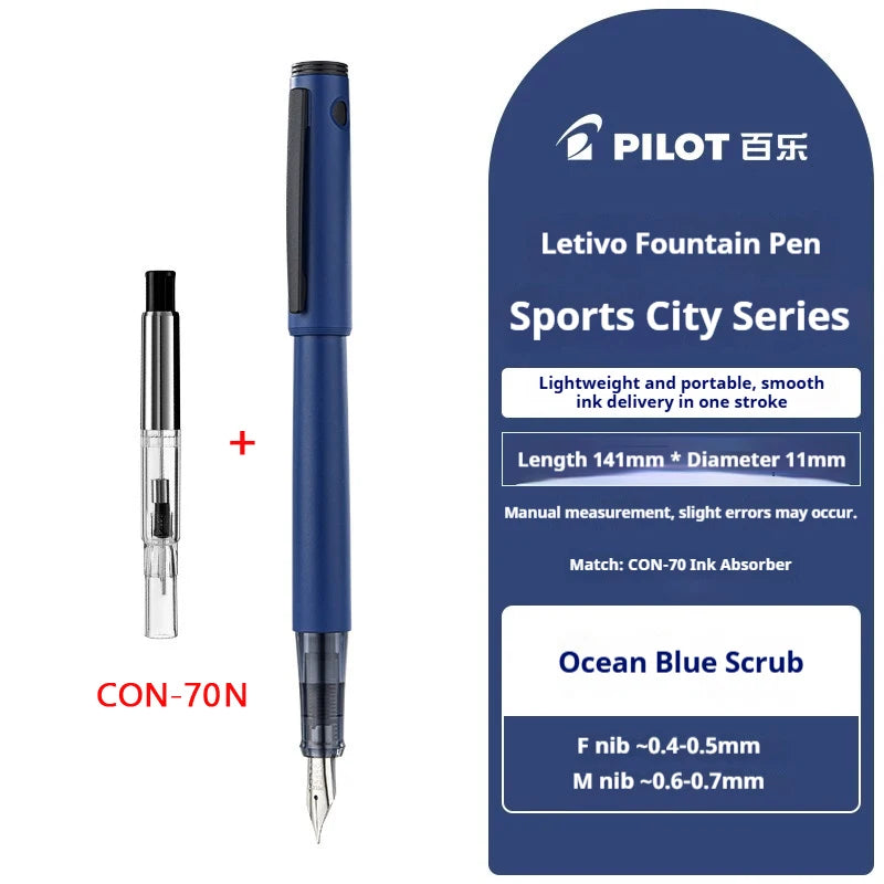 Japan PILOT Fountain Pen M/F Alloy Nib Ergonomic Grip F/M Nib Calligraphy Pens Luxury Daily Writing Drawing Signature Stationery