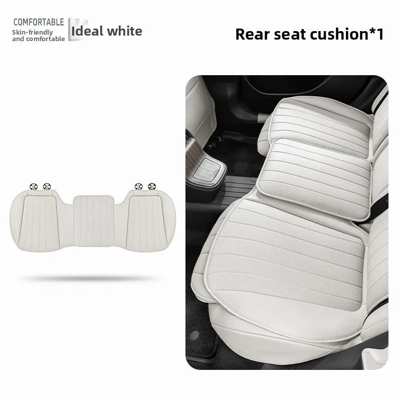 Luxury Sedan SUV Universal Nappa Leather Car Seat Cover Comfortable Memory Foam Perforated Leather Cushion Car Seat Protection