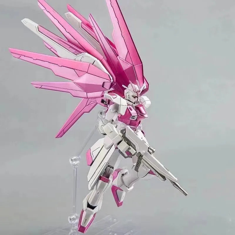 New HG 1/144 ZGMF-X10A Freedom Freshman Ver Cherry Blossom Color Scheme Mecha Assembly Model Anime Action Figures Gift