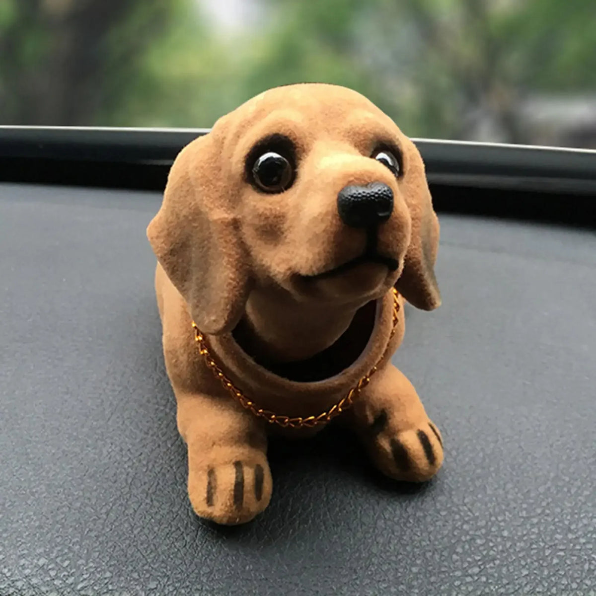 Bobble Head Dog Figure Car Decoration Cute Nodding Heads Puppy Ornament Creative Shaking Head Dog Toy for Vehicle Interior Decor
