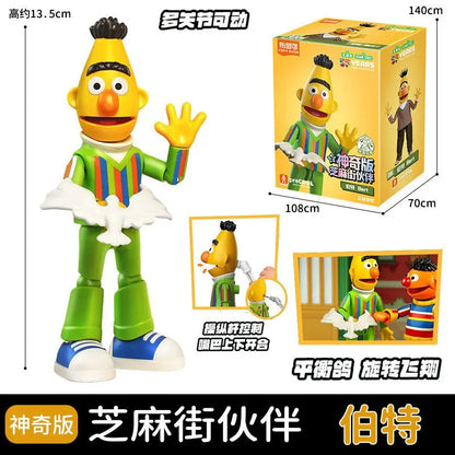 BLOKEES Sesame Street Building Blocks Kawaii Aimo Anime Cartoon Assembled Toy Desktop Model Children's Holiday Gifts
