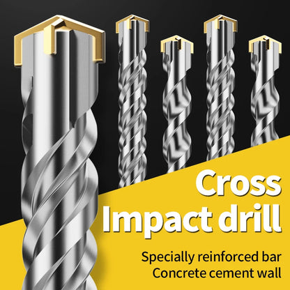 LIDIAO SDS Plus Rotary Hammer Drill Bits Concrete Drill Bit Long Round Handle Carbide Tipped Brick Stone Drilling 6 to 25mm