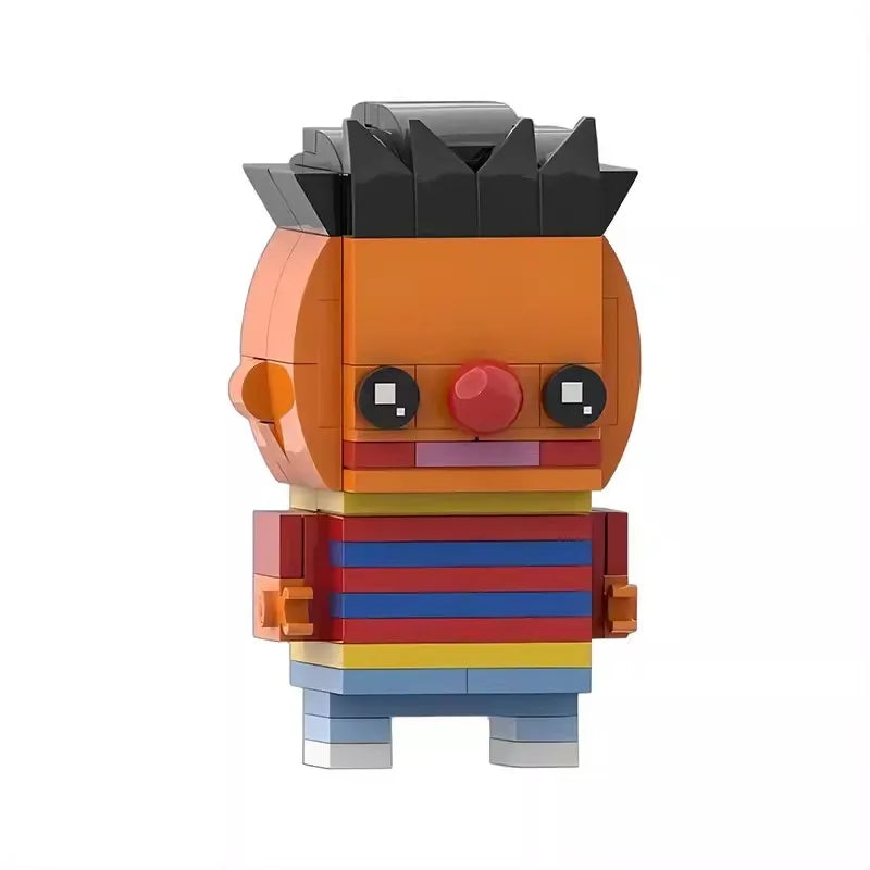 Bricklink Sesame Anime Puppet Show Figures Big Birds Elmos Ernies Berts Bricks Headz Sets Building Blocks Toys Christmas Gift