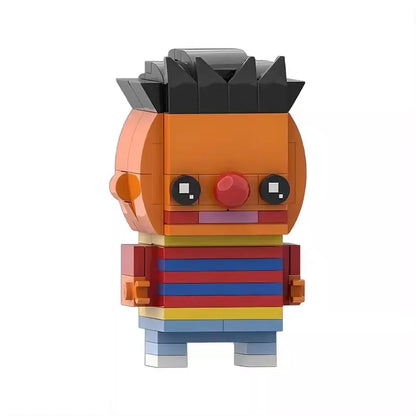 Bricklink Sesame Anime Puppet Show Figures Big Birds Elmos Ernies Berts Bricks Headz Sets Building Blocks Toys Christmas Gift