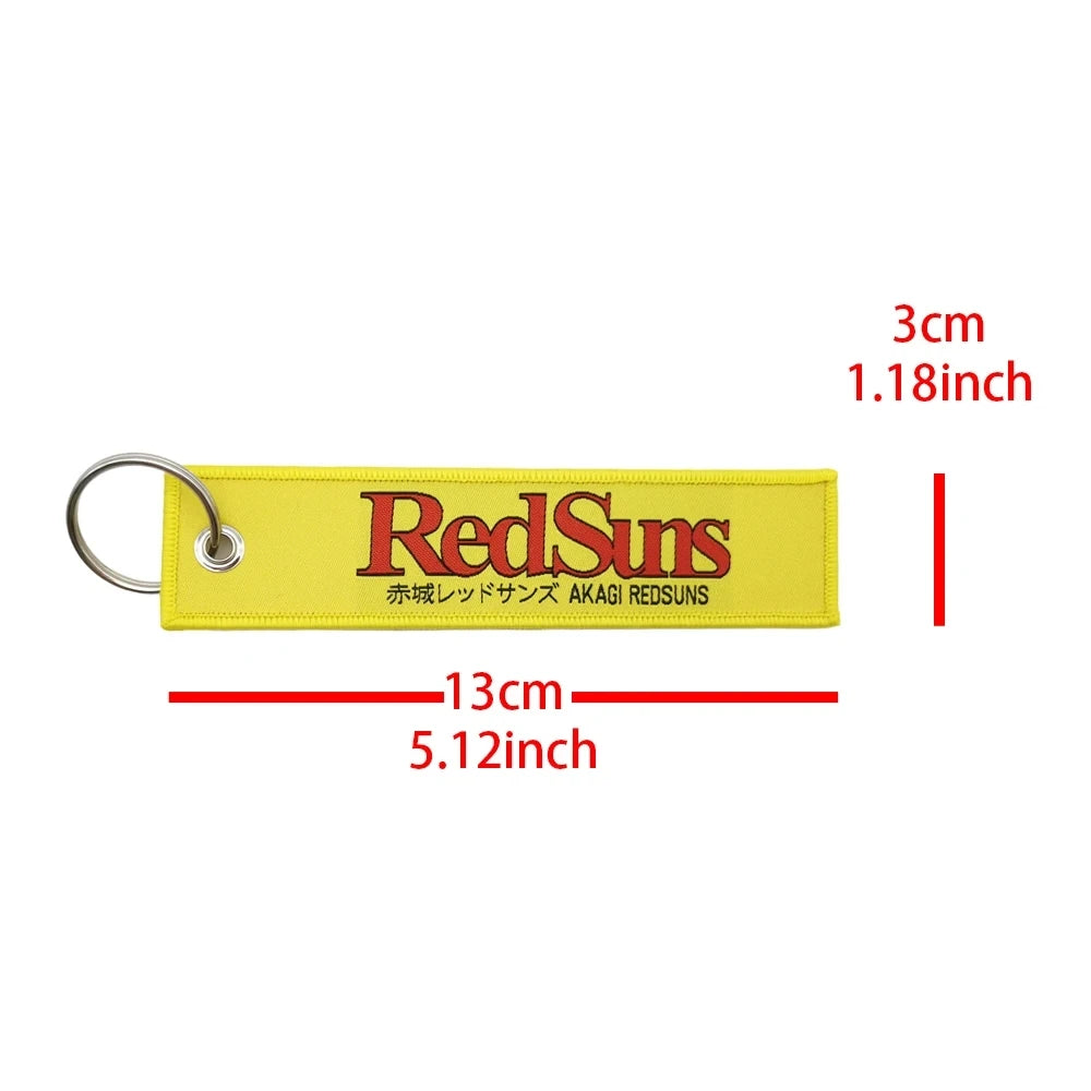 Car Motorcycle Keychain Japan JDM Style Embroidery Keyrings For Women Men Key Ring Key Strap Tow Holder Gift Pendant Accessories