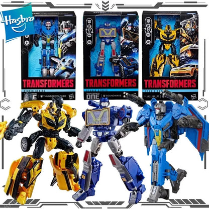 Hasbro Transformers Studio Series Bumblebee Soundwave Thundercracker Deluxe Action Figure Age Extinction Model Collection Gift