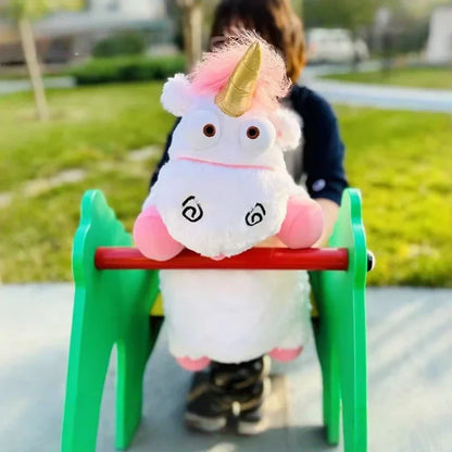 Minions Big Size 56cm & 40cm Unicorn Movie Plush Toy Anime Peripheral Soft Stuffed Doll Cute Room Ornament Birthday Gift For Kid
