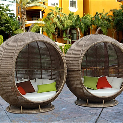 Leisure Lazy Sofa Bird's Nest Chair Rattan Double Rattan Chair Garden Garden Balcony Network Red Creative Furniture Round Chair