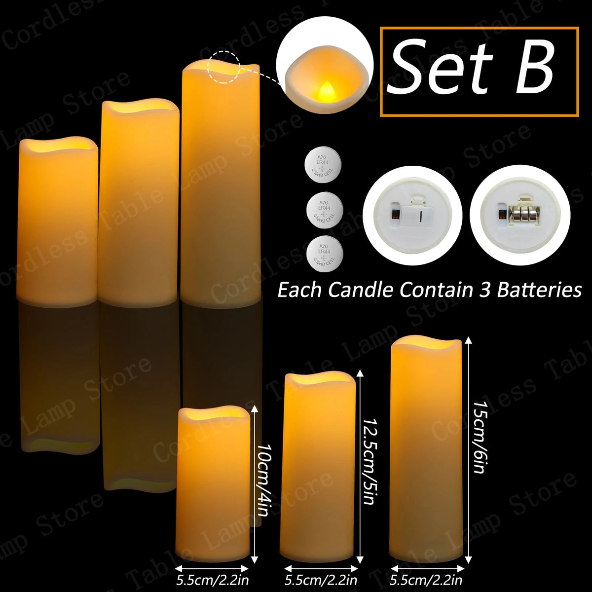 9-300Pcs Led Candles for Wedding Artificial Candle Concert Flameless Candle Battery Operated Pillar Candle for Table Centerpiece