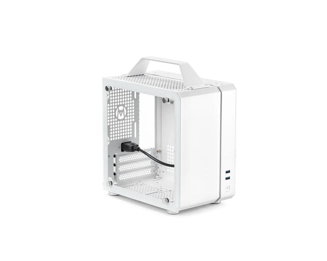 Mechanic Master C24 Sugar Cube Air&TypeC Version Portable Mini Desktop Chassis ITX Computer Case With Tempered Glass PC ardware