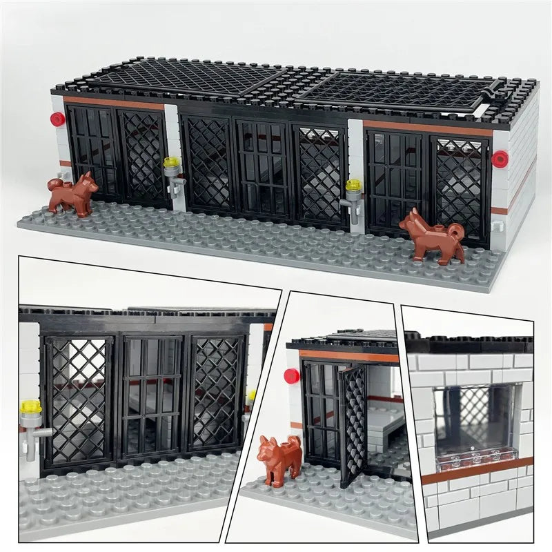 267pcs Military Police Scorpion Cave Prison Cell Model Iron Wire Mesh ...