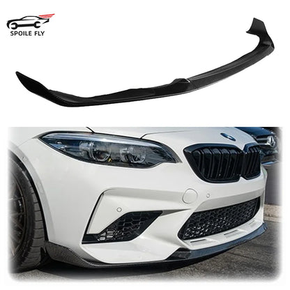 3pcs 2015 To 2021 For BMW F87 M2 CS Coupe MP Style Front Bumper Lip Diffuser Spoiler Lip Bumper Guard Splitter Body Kit