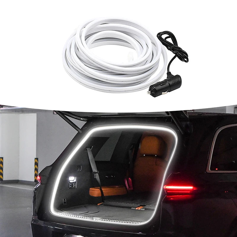 Multi-Color Car Trunk Light - Waterproof LED Atmosphere Lamp - Plug & Play via Cigarette Lighter - Interior Styling Upgrade
