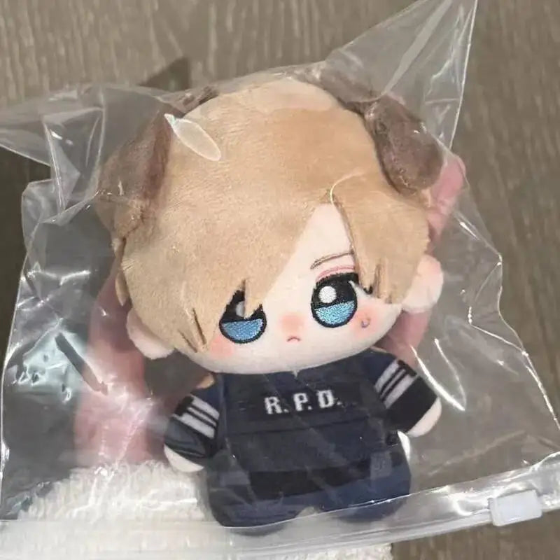 10cm Resident Evil Leon Plush Doll Kawaii Scott Kennedy Plushie Doll Toy Anime Game Peripherals Fans Pendants Keychain Gift