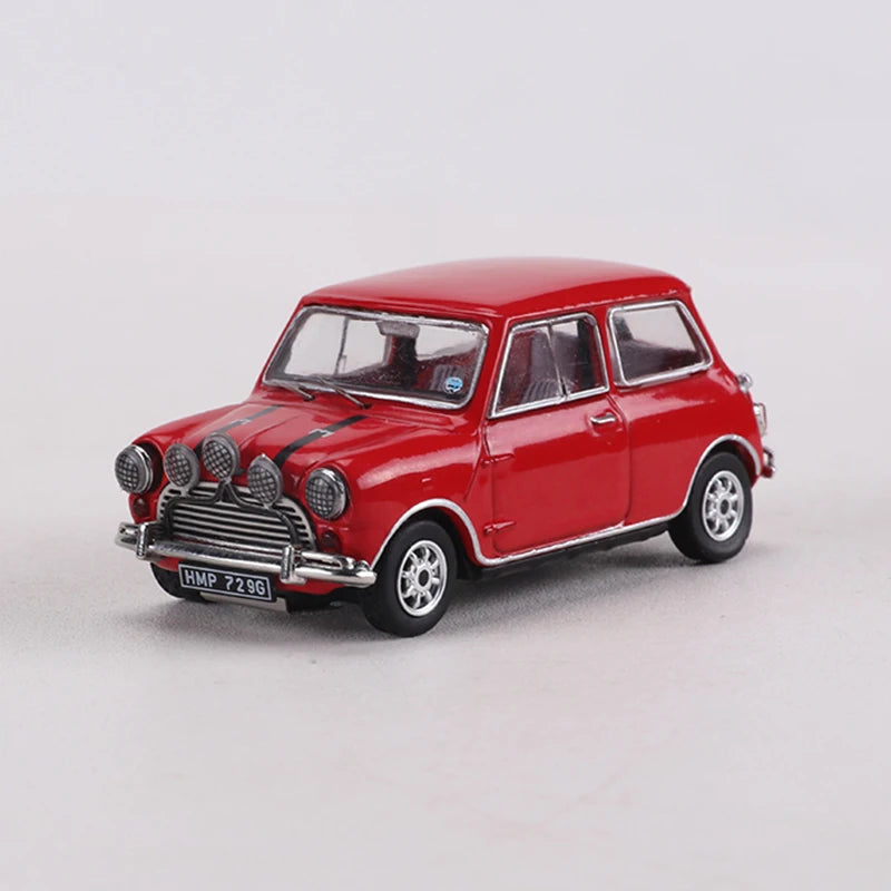 GCD 1:64 Austin Mini Cooper S White/Blue/Red Alloy Model Car