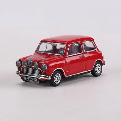 GCD 1:64 Austin Mini Cooper S White/Blue/Red Alloy Model Car