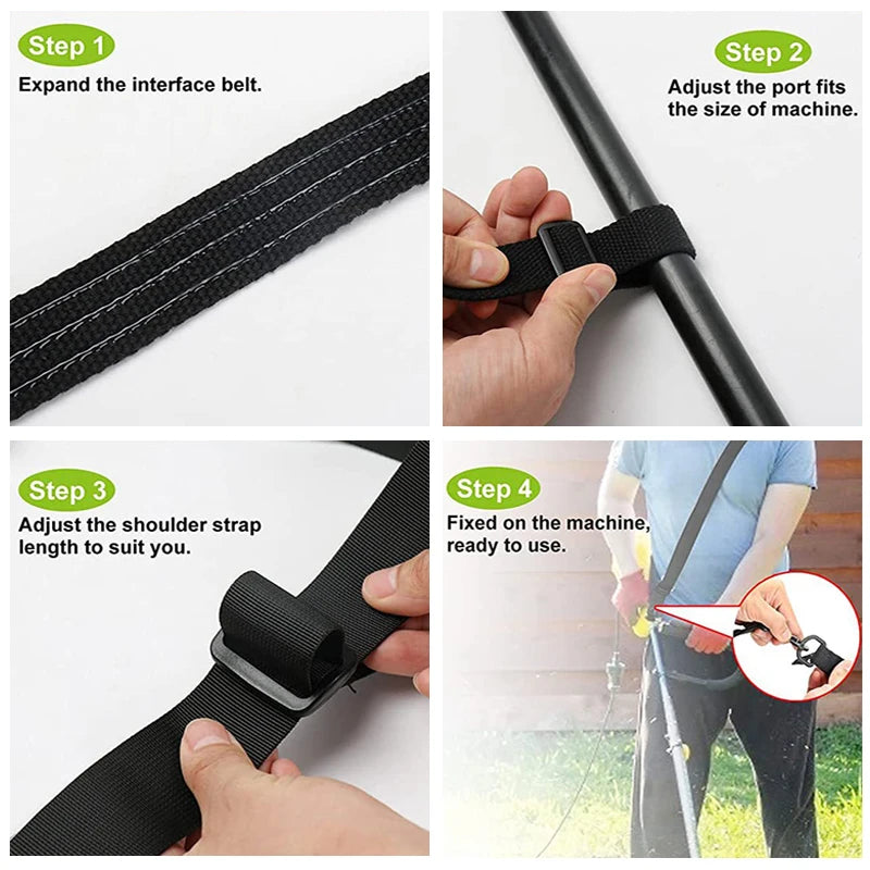TINSOL Universal Nylon Padded Belt Shoulder Strap Harness for Brush Cutter Trimmer Lawn Mower Garden Tool Gas Cutter Accessories
