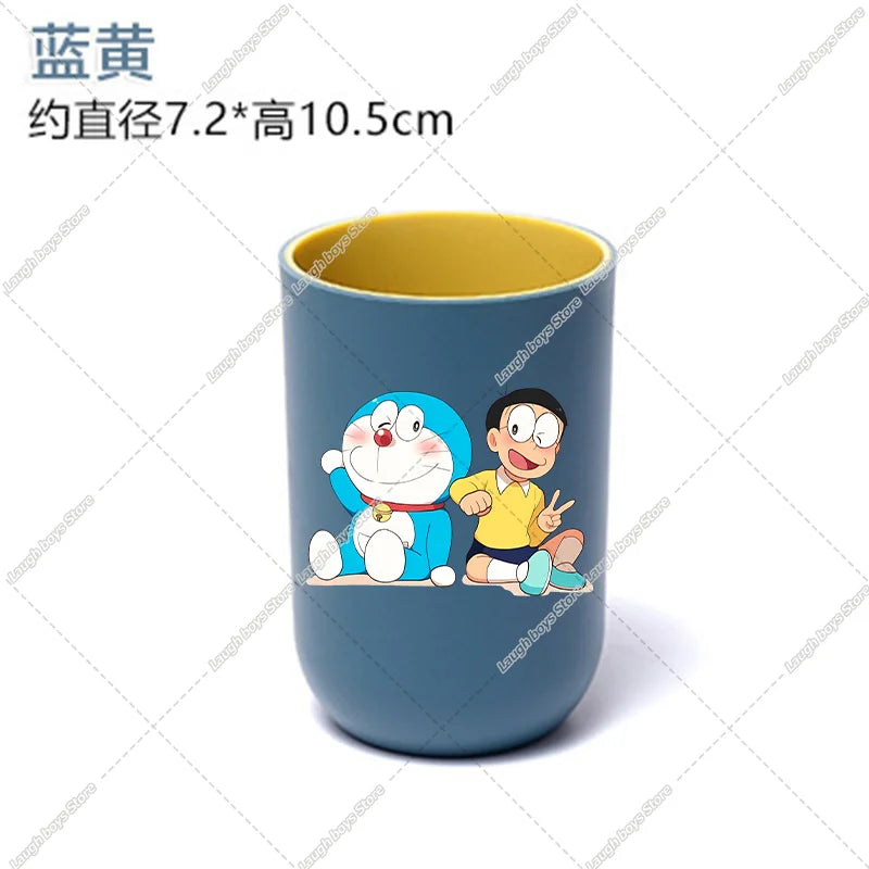 new Doraemons Home Water Cups Cartoon Anime Mouthwash Cup Fashion Large Capacity Toothbrush Cups Breakfast Cup school office Mug