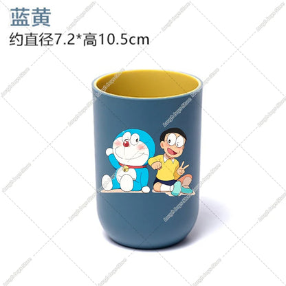 new Doraemons Home Water Cups Cartoon Anime Mouthwash Cup Fashion Large Capacity Toothbrush Cups Breakfast Cup school office Mug