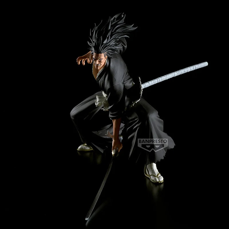 In Stock Bandai Banpresto Original Bleach Zaraki Kenpachi Animation Peripheralsmodel Toys Statue Garage Collectible Ornaments