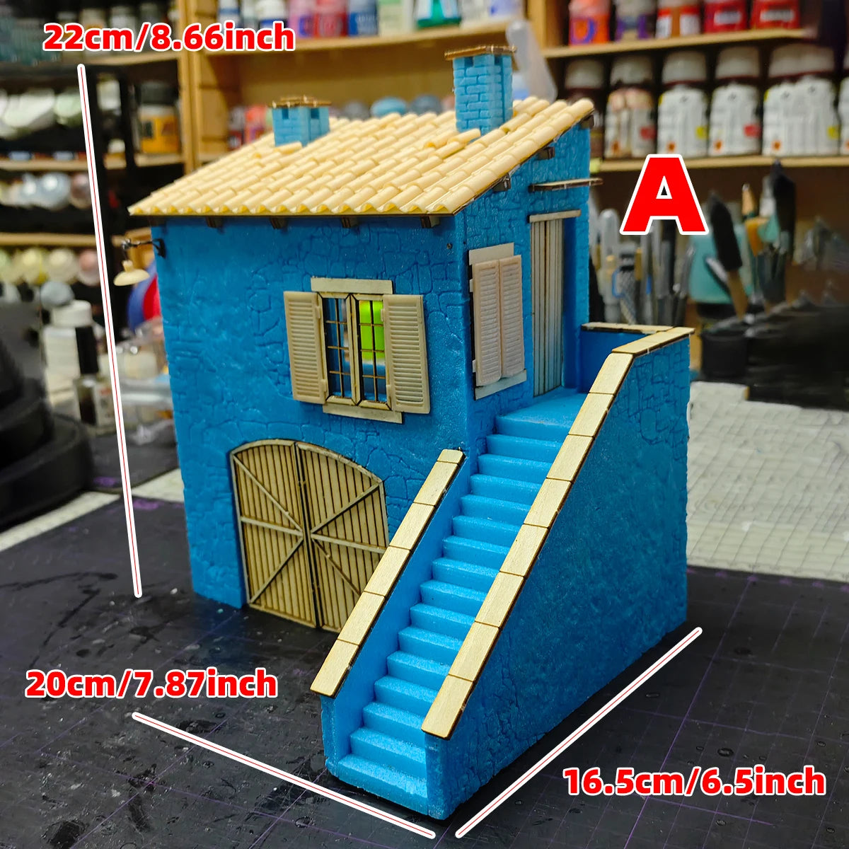 Assembly Architectural Model Building Rural Area Residence Bungalow Countryside Village Diorama Scale Model Kit 1/35 1/32
