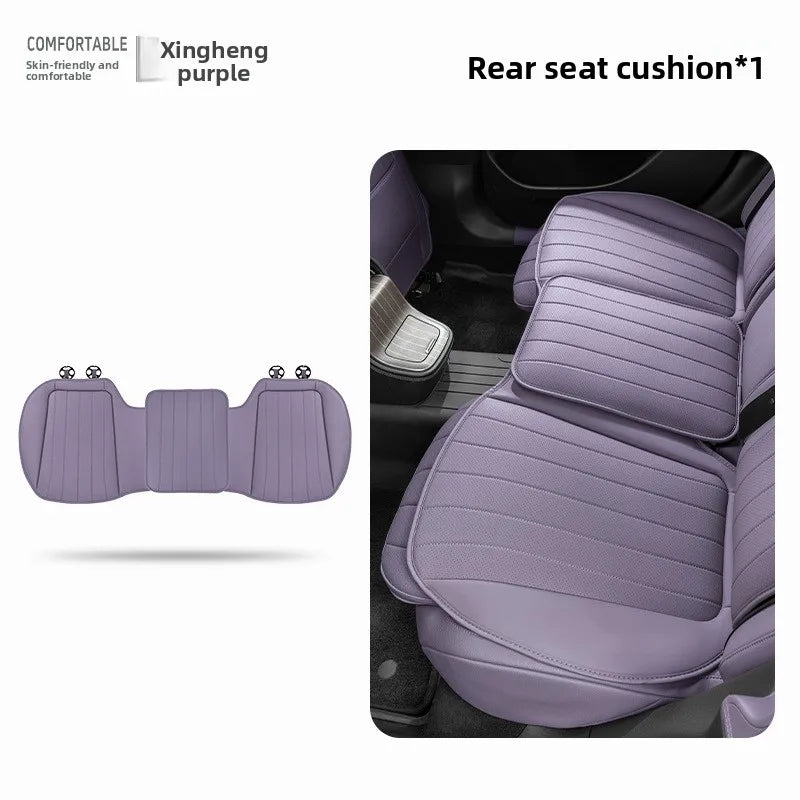 Luxury Sedan SUV Universal Nappa Leather Car Seat Cover Comfortable Memory Foam Perforated Leather Cushion Car Seat Protection