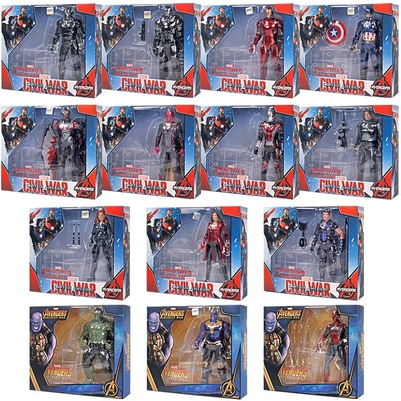 Zhongdong Marvel Avengers Super Heroes Action Figure Collectible Model Statue Desktop Decoration For Adult Marvel Fans