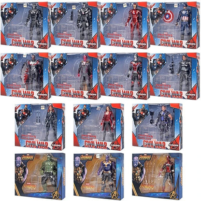 Zhongdong Marvel Avengers Super Heroes Action Figure Collectible Model Statue Desktop Decoration For Adult Marvel Fans