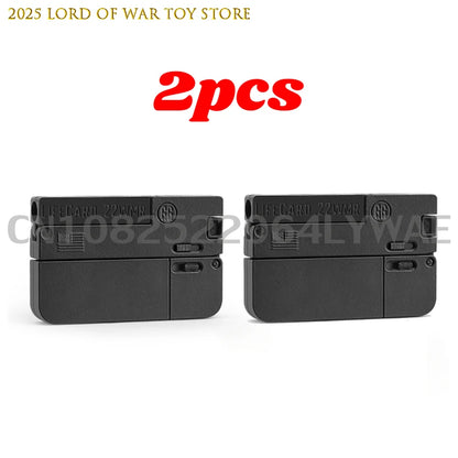 1-3pcs 2.0 Upgraded Lifecard Alloy Folding Gun Toy Soft Bullet Blaster Shooting Model Pistol For Adults Kids Christmas Gifts