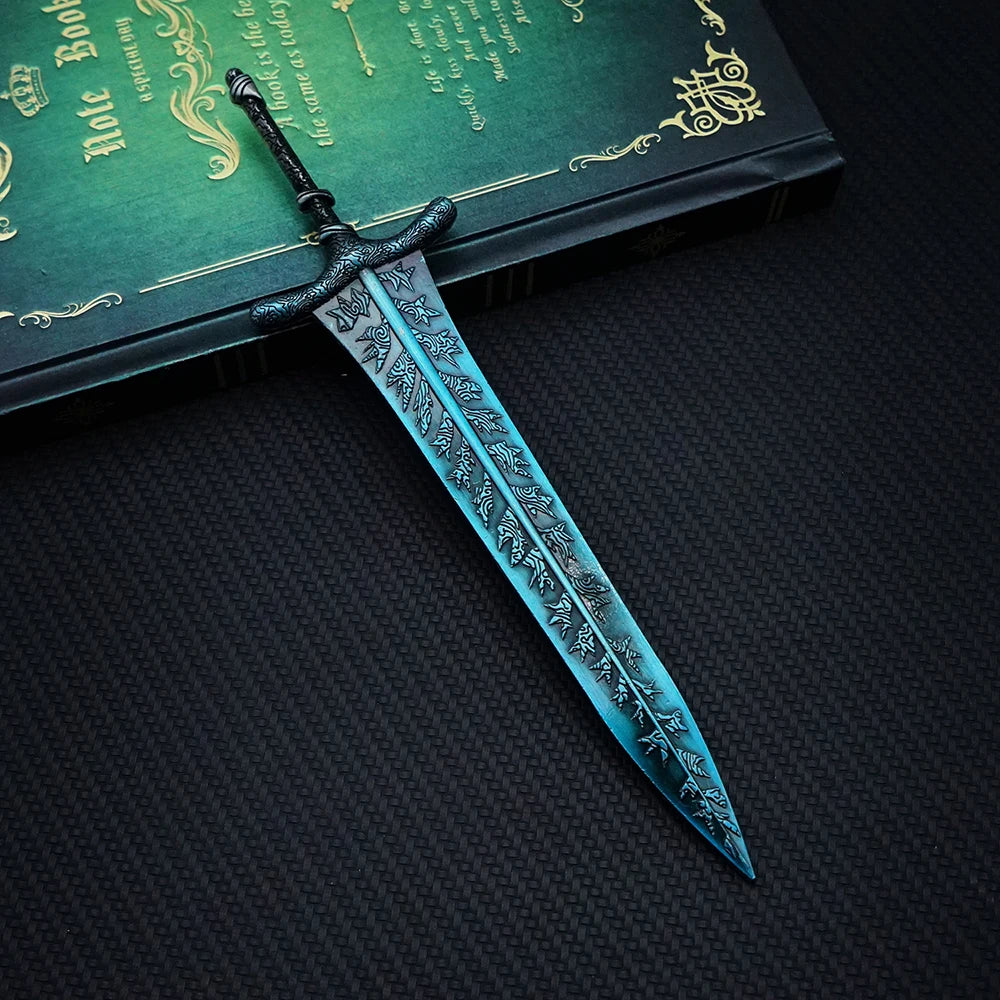 Mini Dark Moon Sword Keychain ER Game Peripherals Ranni Hand of Malenia Moonveil Sword Model Key Ring llavero Gift Toys