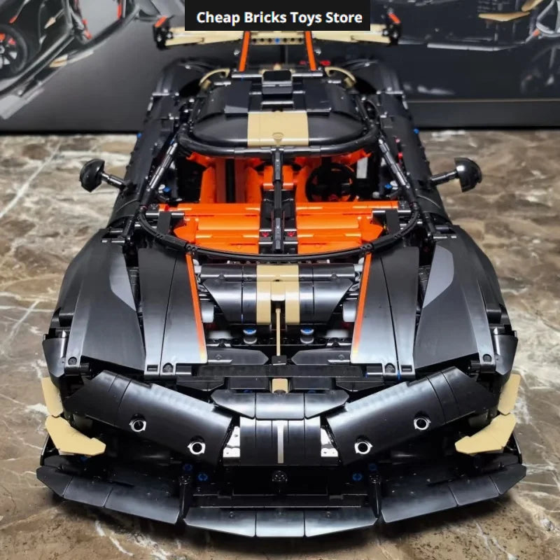 Model V8 Racing Car Supercar Hypercar Toys Adults Gift Technical Vehicles Bricks Building Blocks Cheapest 4104pcs for Home Decor