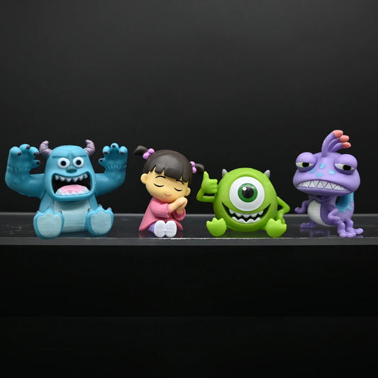 Q Version University Monsters Inc Anime Figures Michael Wozosky Randall Boggs Model Toys Kids Christmas Gift