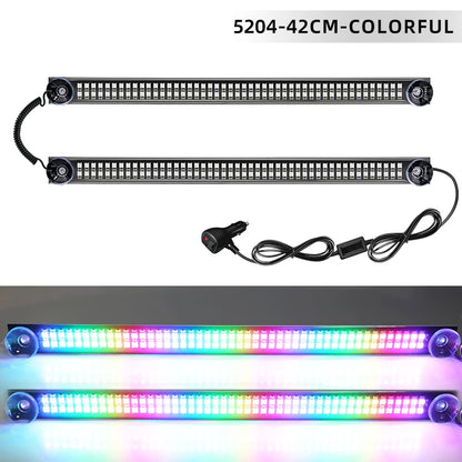 RGB 192LED Auto Roof Windshield Strobe Light 2 In1 LED Flash Warning Signal lamp Truck Windshield Strobe Emergency Car Light