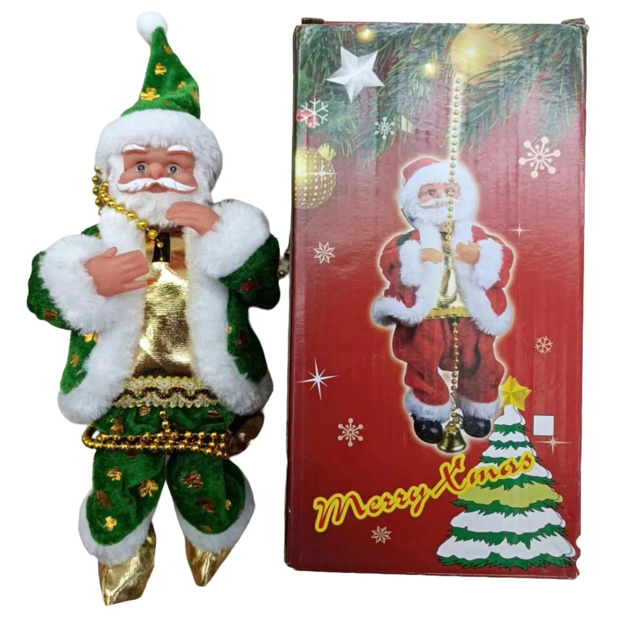 Popular Santa Claus Electric Climbing Rope, Christmas Decoration Gifts, Christmas Tree Home Decorations, Children's New Year Toy