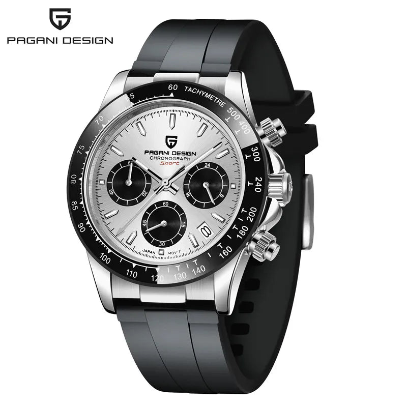 PAGANI DESIGN Luxury Chronograph Stop Watch for Men Sapphire MIYOTA VK63 Sport Waterproof Quartz Men's Wristwatches Reloj Hombre
